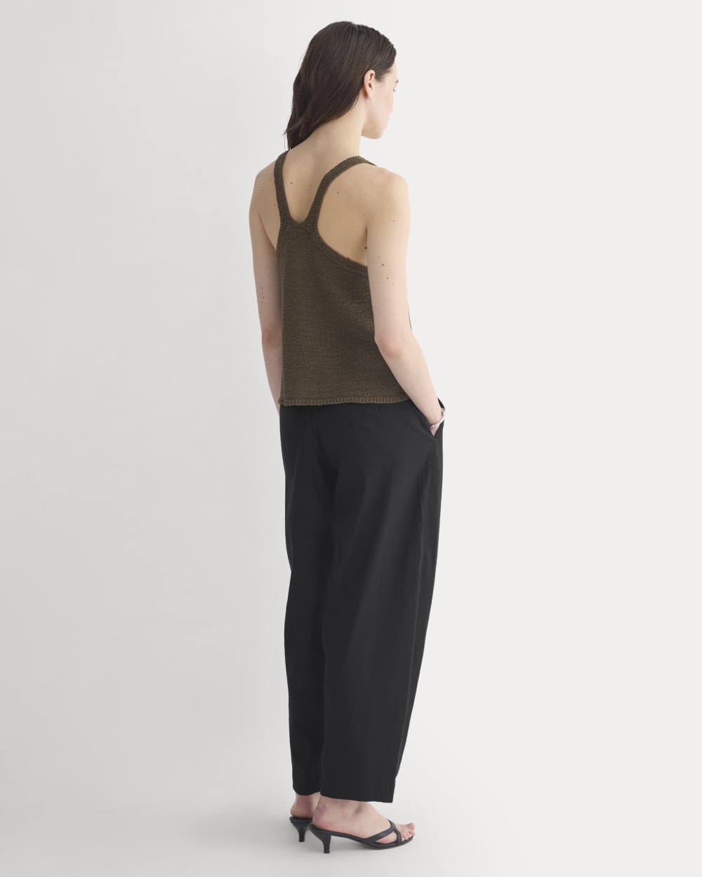 Racerback V-Neck Sweater | Beech - Image 6
