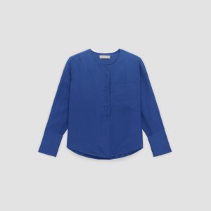 Alternative view of The Linen Popover Shirt | Mazarine Blue