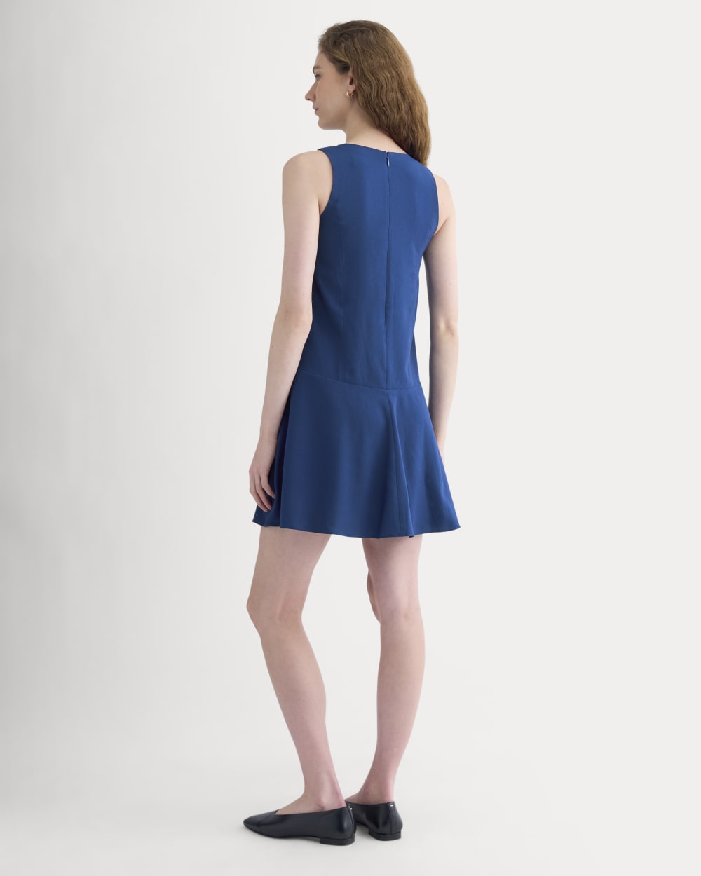Drop Waist Mini Dress | Estate Blue - Image 4
