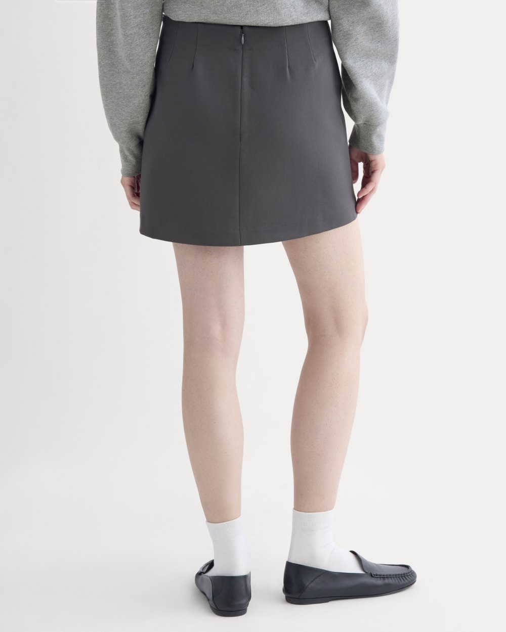 Ponte Mini Skirt | Graphite - Image 5