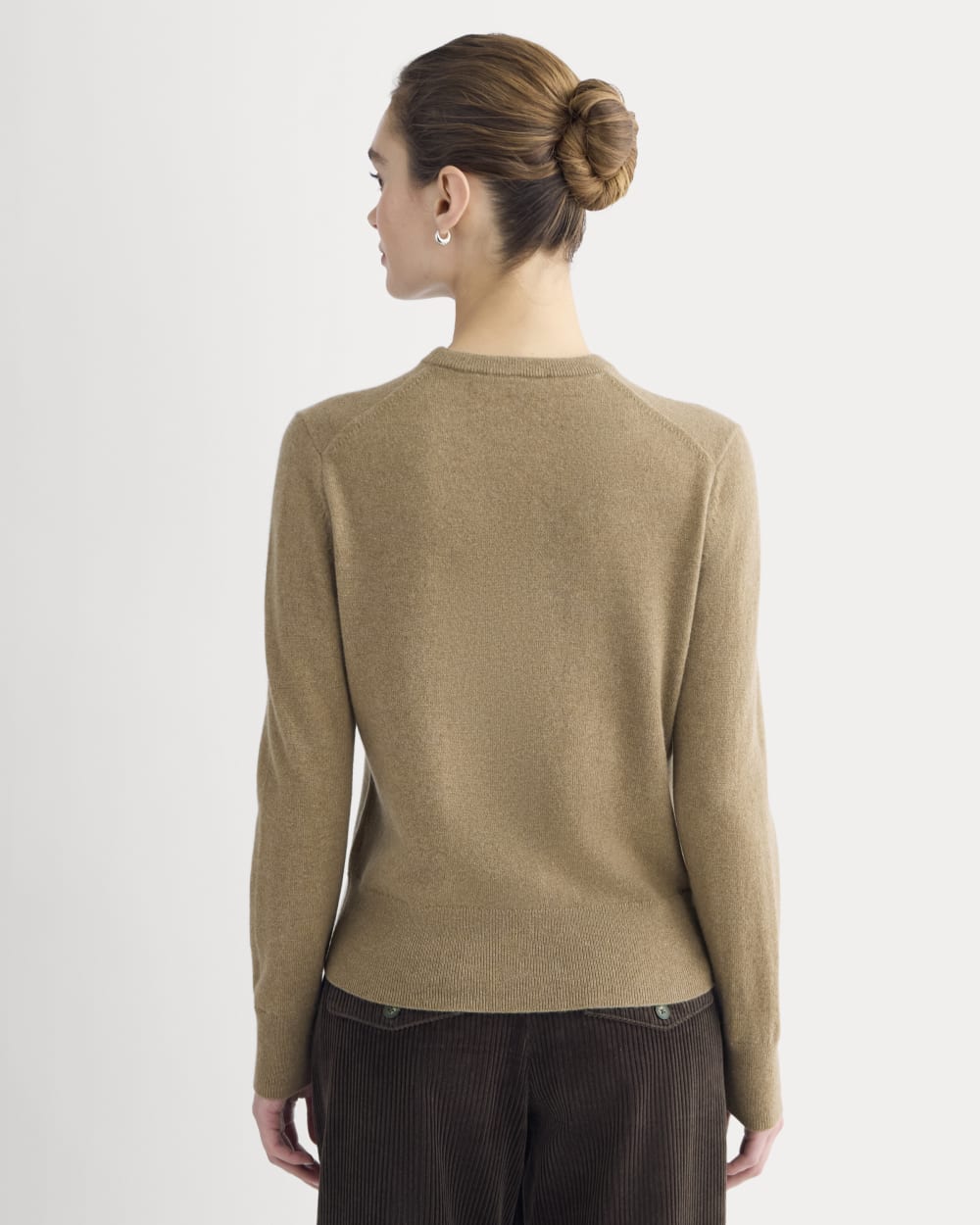 Cashmere Slim Crew Sweater | Toast - Image 5
