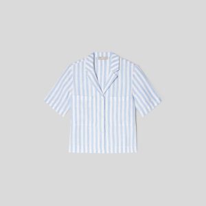 Alternative view of The Linen Workwear Shirt | Blue / White