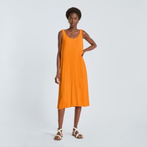 Alternative view of The Naia™ Ripple Tank Dress | Turmeric