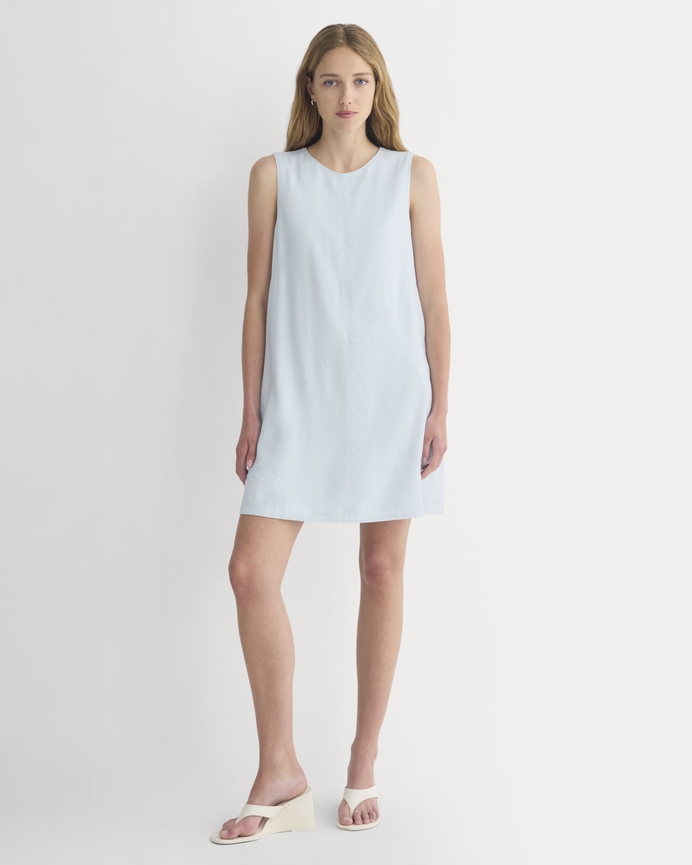 The Shift Dress in Stretch Linen | Skywriting