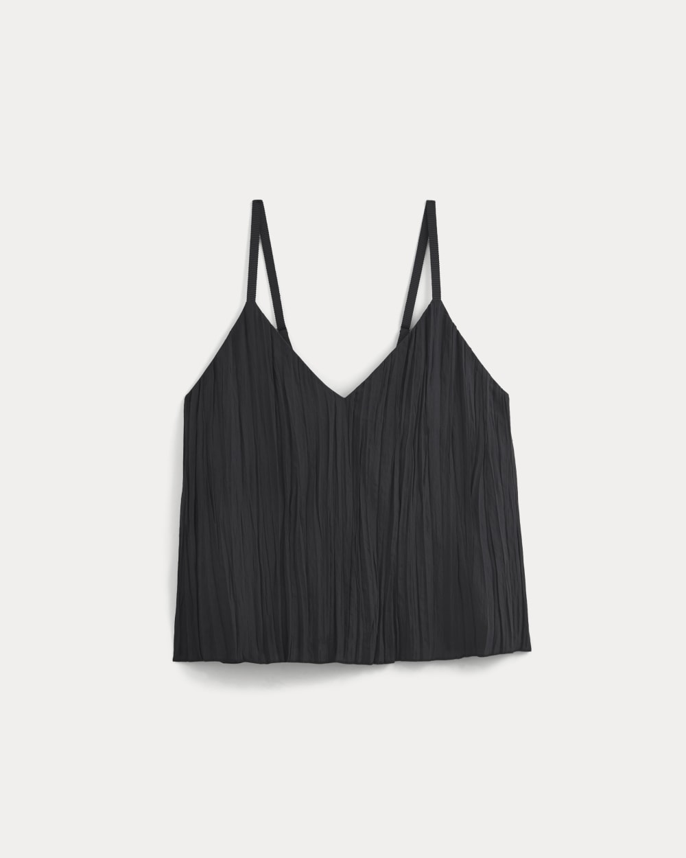 Crinkle Trapeze Tank | Black - Image 2