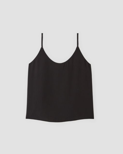Alternative view of The Slip Cami | Black