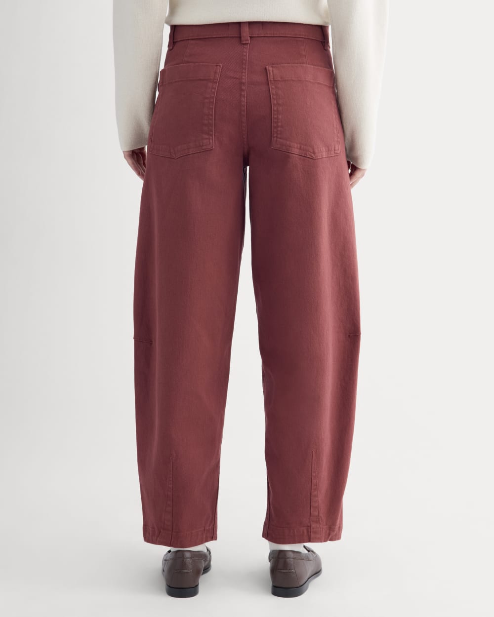 Twisted Seam Barrel Pant | Henna Red - Image 5
