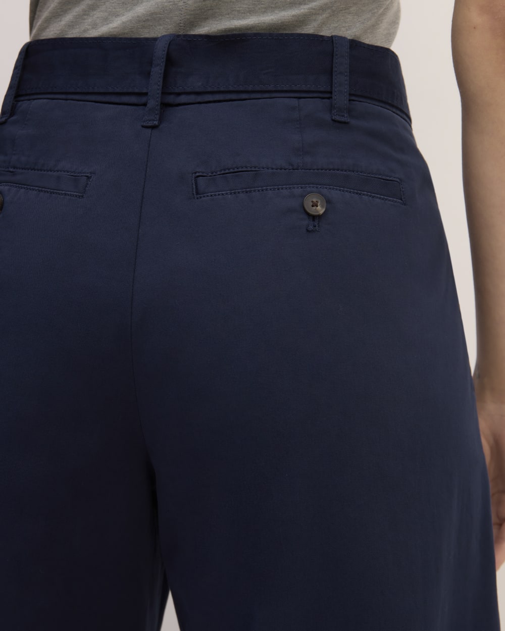 The Pleated Wide-Leg Chino | Navy - Image 5