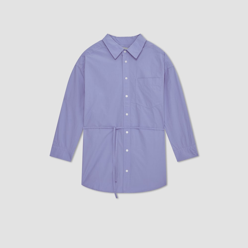 The Poplin Tie Back Shirt | Cornflower Blue - Image 2