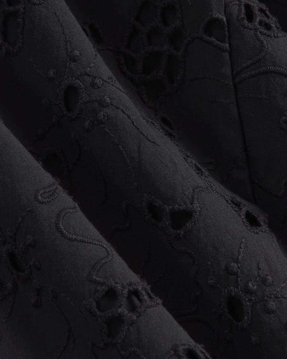 The Eyelet Midi Dress | Black - Image 5