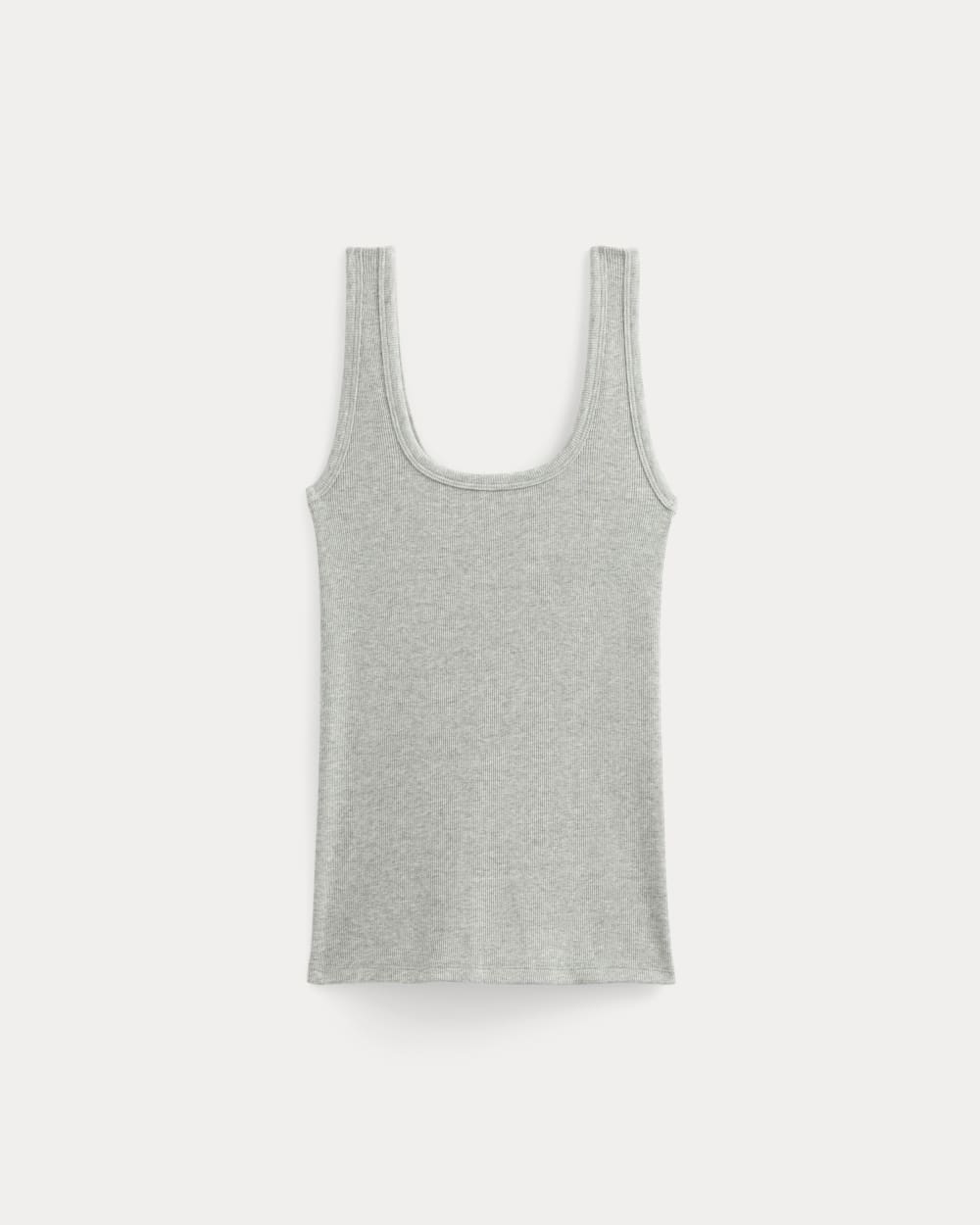 The Luxe Rib Square-Neck Tank | Classic Heather Grey - Image 2