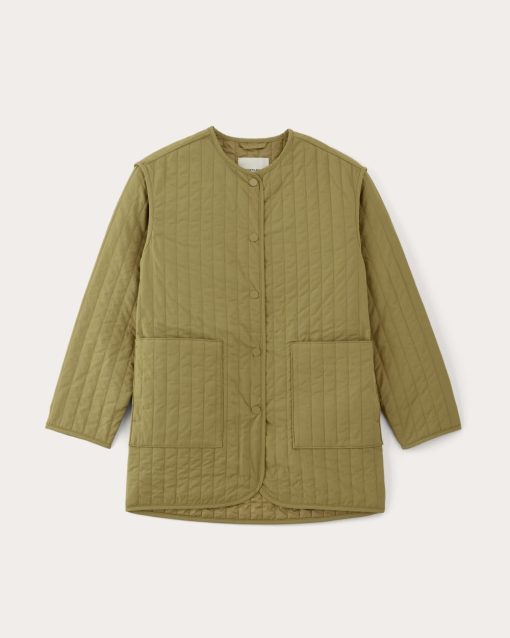 Alternative view of The Midi Quilted Liner | Fennel Seed