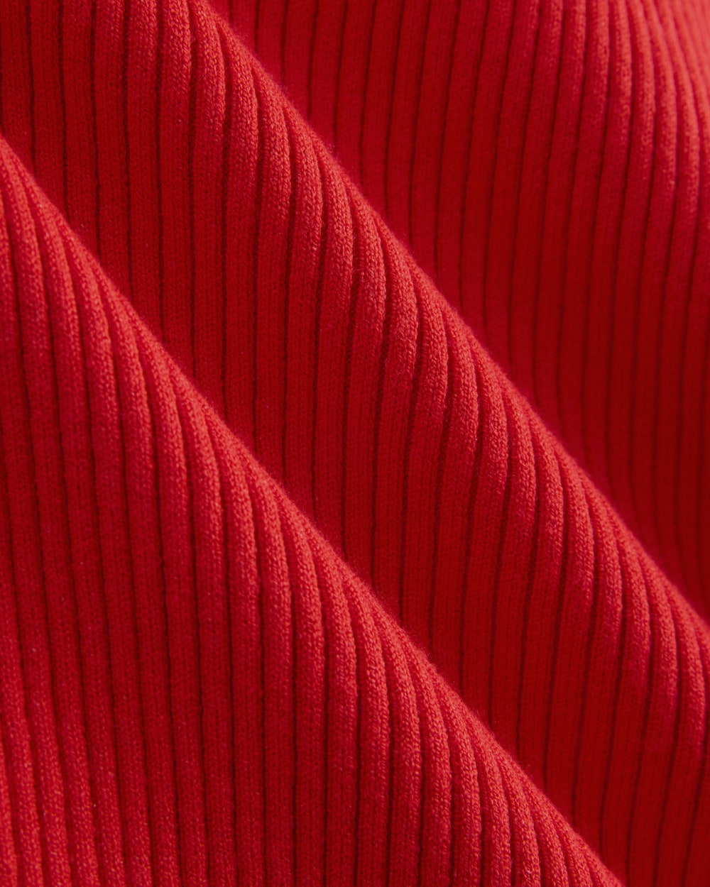Cutaway Ribbed Midi Dress | Fiery Red - Image 8