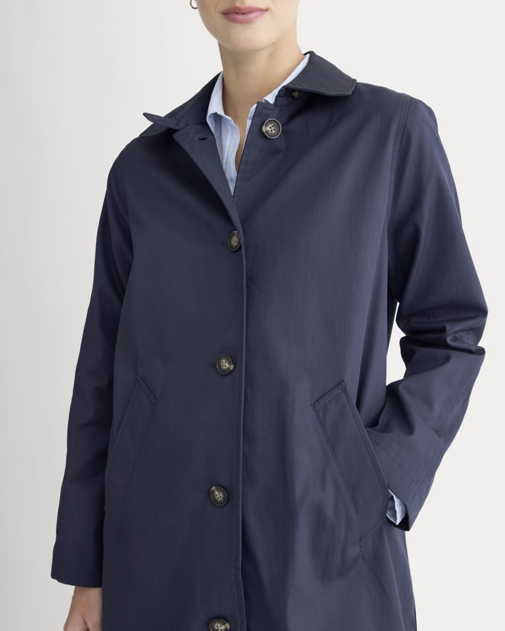 The Mac Coat | Navy - Image 4