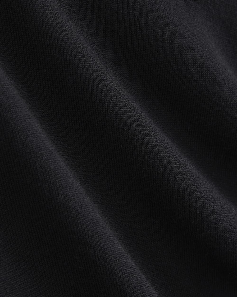 Oversized Polo in Ultrafine Merino | Black - Image 6