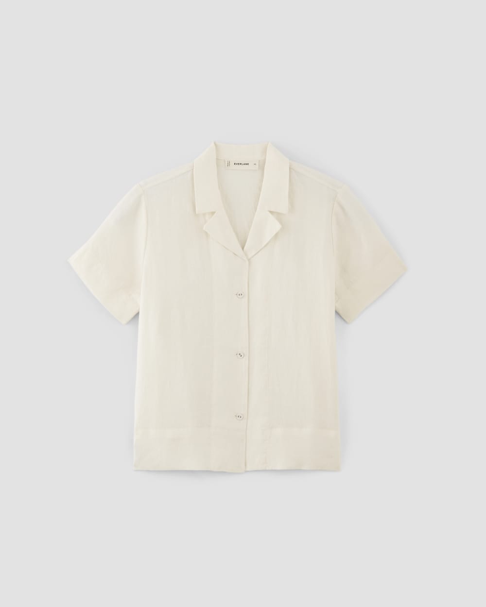 The Notch Shirt in Linen | Bone - Image 2