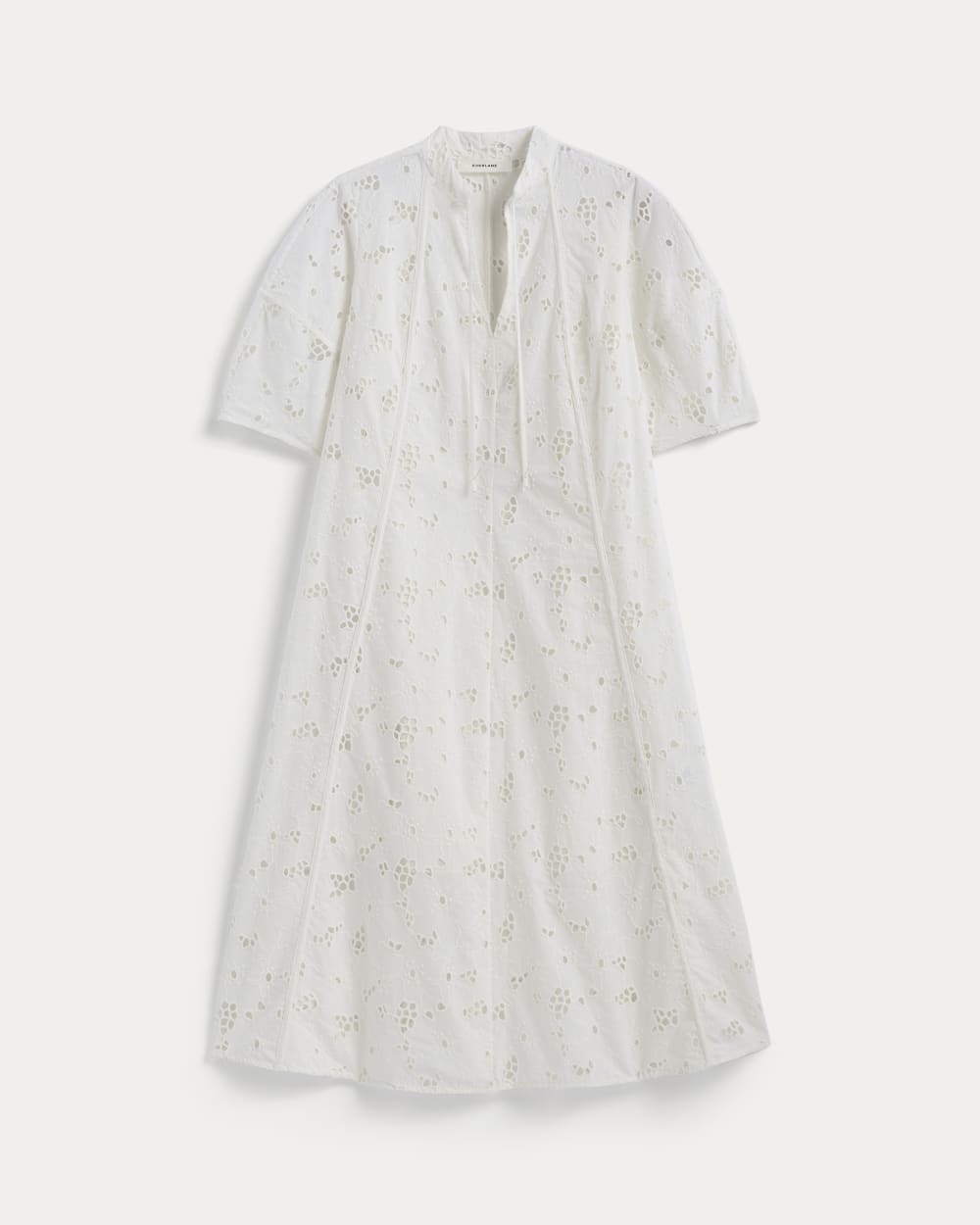 The Eyelet Midi Dress | Bone - Image 2