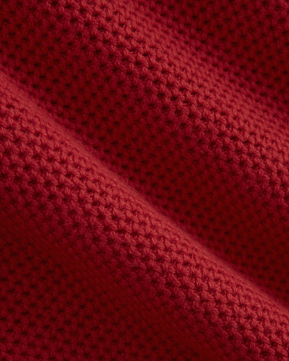 The Cotton Honeycomb Square Crew | Berry Red - Image 6