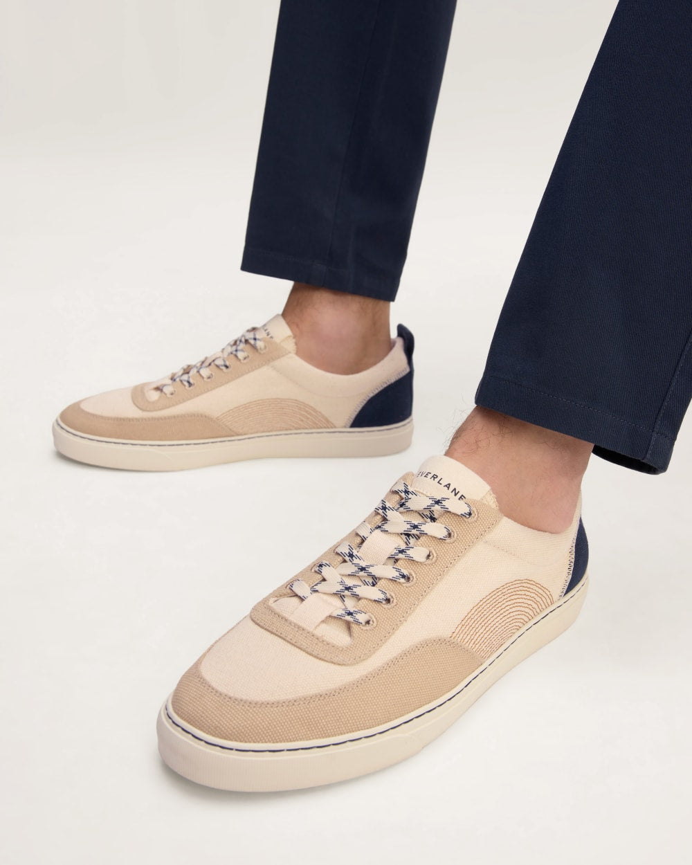 The Tread-Bare Sneaker | Natural Canvas / Dark Sapphire / Argan Oil - Image 2