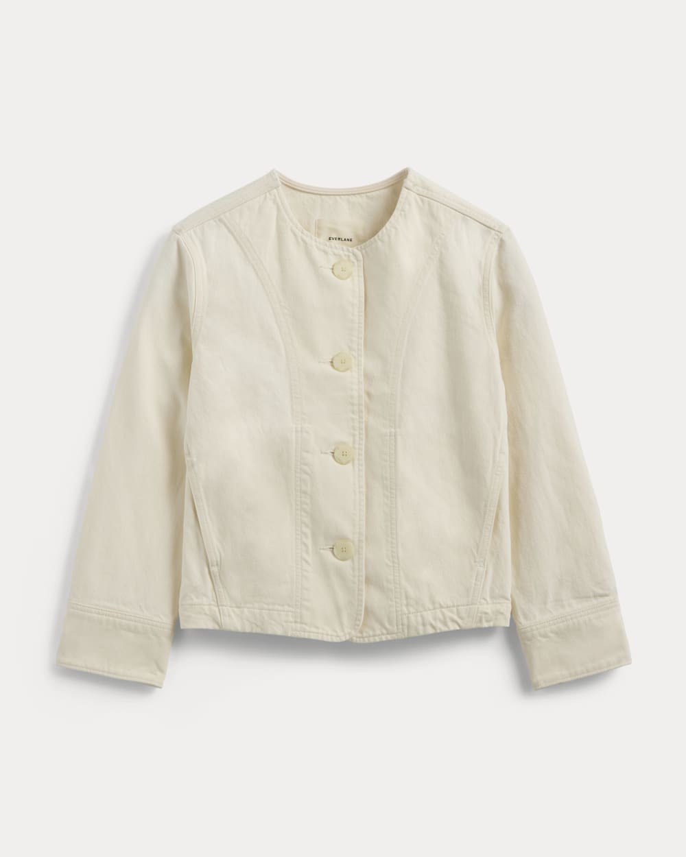 The Denim Barrel Jacket | Calico Ecru - Image 2