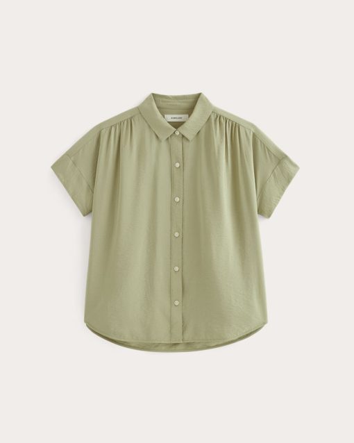 Alternative view of The Square Shirt in SoftLuxe | Eucalyptus