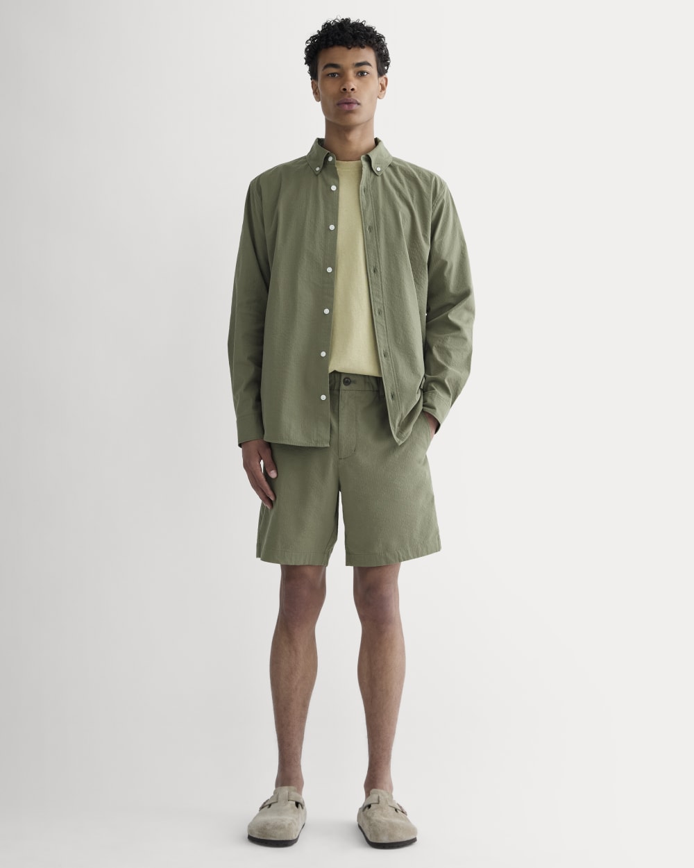 The Seersucker Short | Lichen Green - Image 3