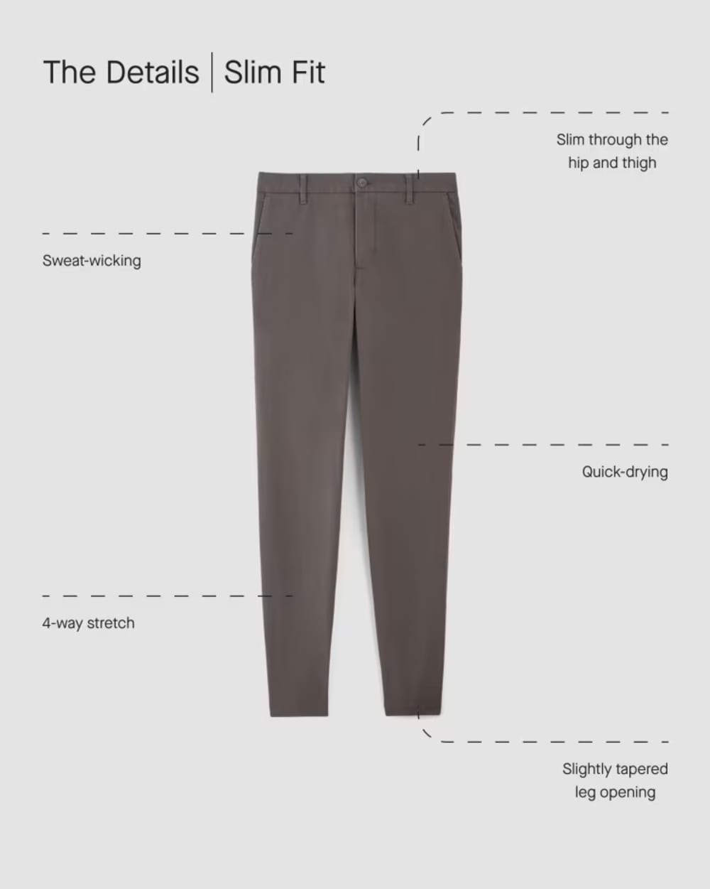 The Performance Chino | Uniform | Deep Moss Green | Slim - Image 4