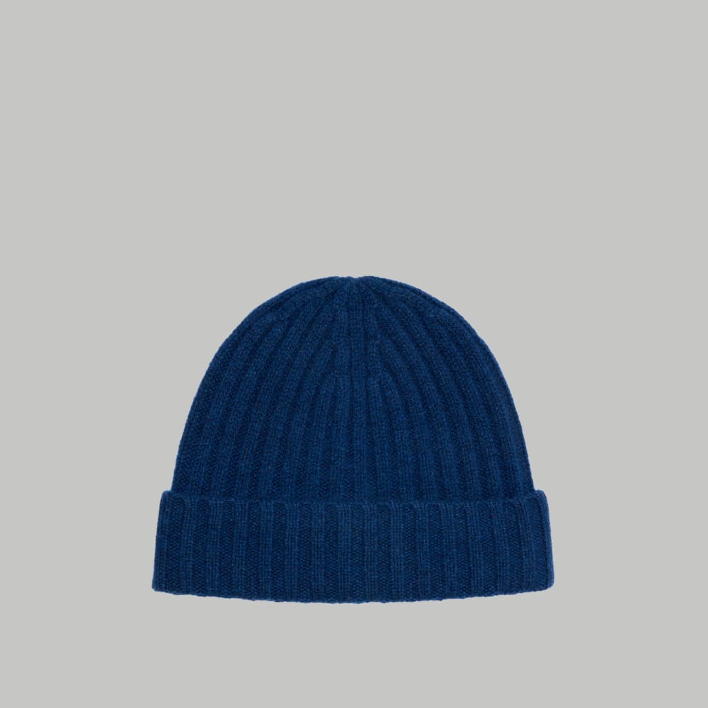 The Cashmere Beanie | Bright Navy - Image 2