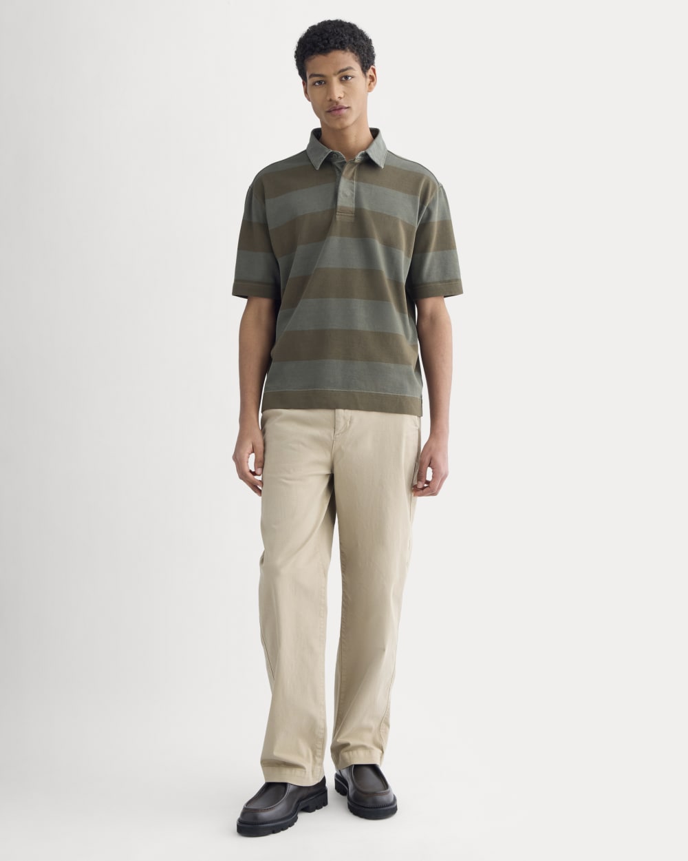 Vintage Rugby Polo | Overdye Olive Night - Image 4