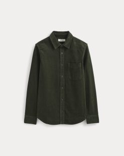 Alternative view of The Classic Shirt in Corduroy | Dark Forest