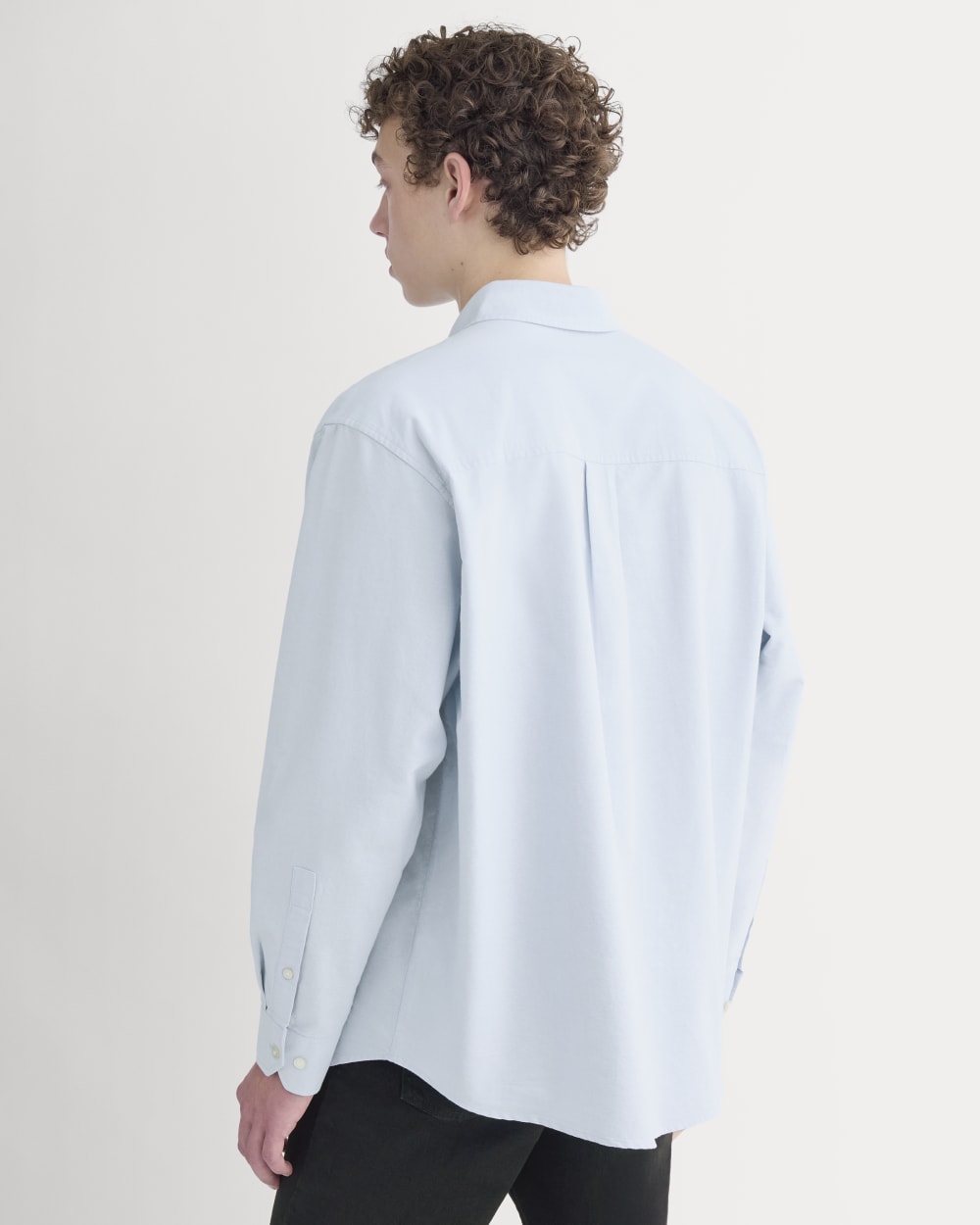 Oversized Oxford Shirt | Light Blue - Image 4