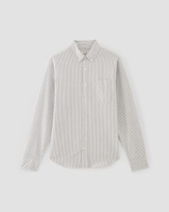 Alternative view of The Classic Oxford Shirt | Charcoal / White | Standard
