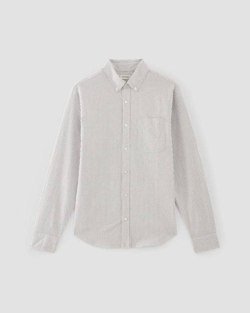 Alternative view of The Classic Oxford Shirt | Charcoal / White | Standard
