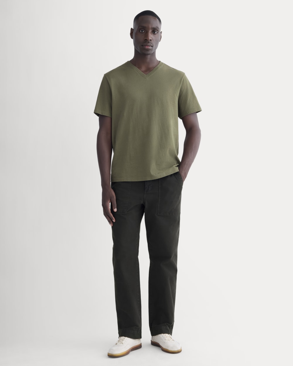 The Essential Organic V-Neck Tee | Kalamata - Image 3