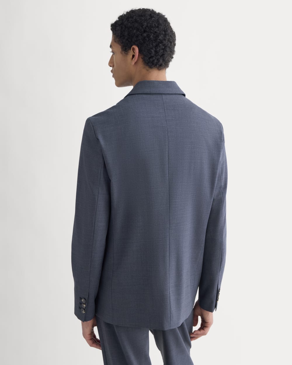 Tropical Wool Blazer | Heathered Navy - Image 5