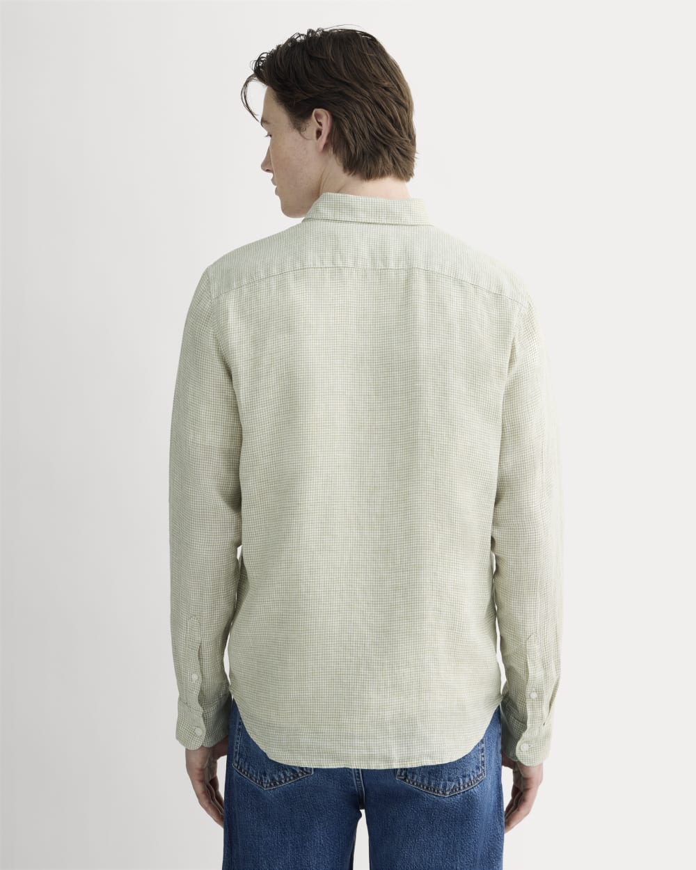 The Classic Shirt in Linen | Elm Gingham - Image 5