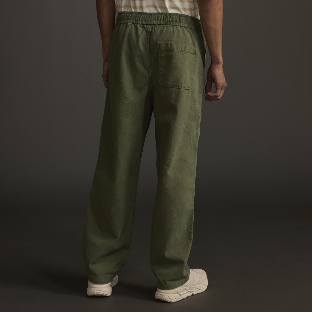 The Canvas Organic Cotton Drawstring Pant | Forest Green - Image 3