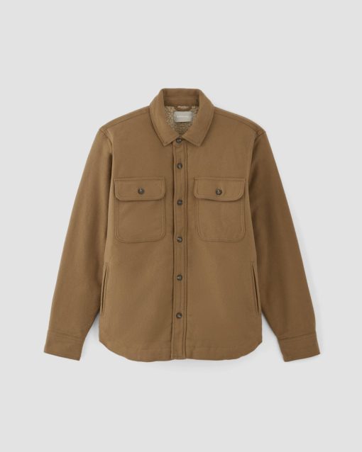 Alternative view of The ReNew Fleece-Lined Heavyweight Overshirt | Toasted Coconut
