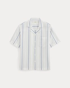 Alternative view of The Textured Resort Shirt | Bone / Dutch Blue