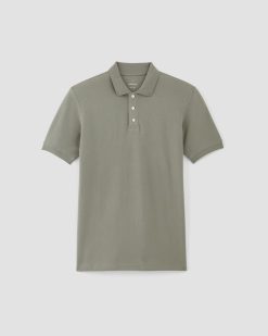 Alternative view of The Pique Polo | Sage Green