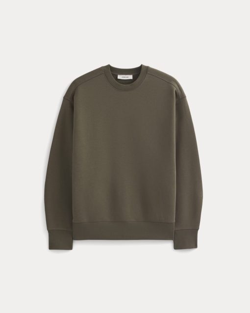 Alternative view of Luxe Fleece Crew Pullover | Olive Night
