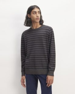 The No-Sweat Sweater | Uniform | Heathered Midnight / Heathered Ash