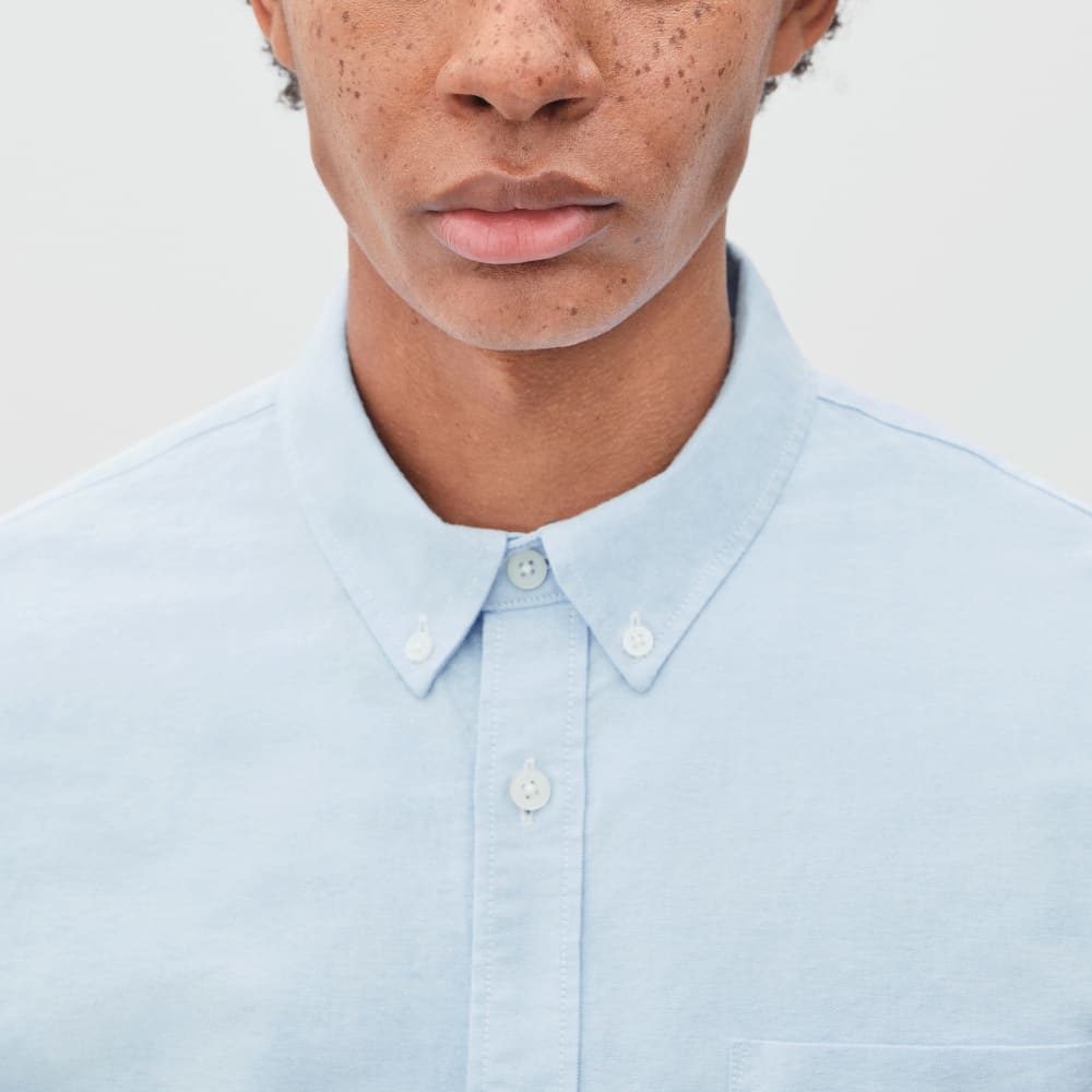 The Standard Fit Japanese Oxford Shirt | Uniform | Light Blue | Standard - Image 4