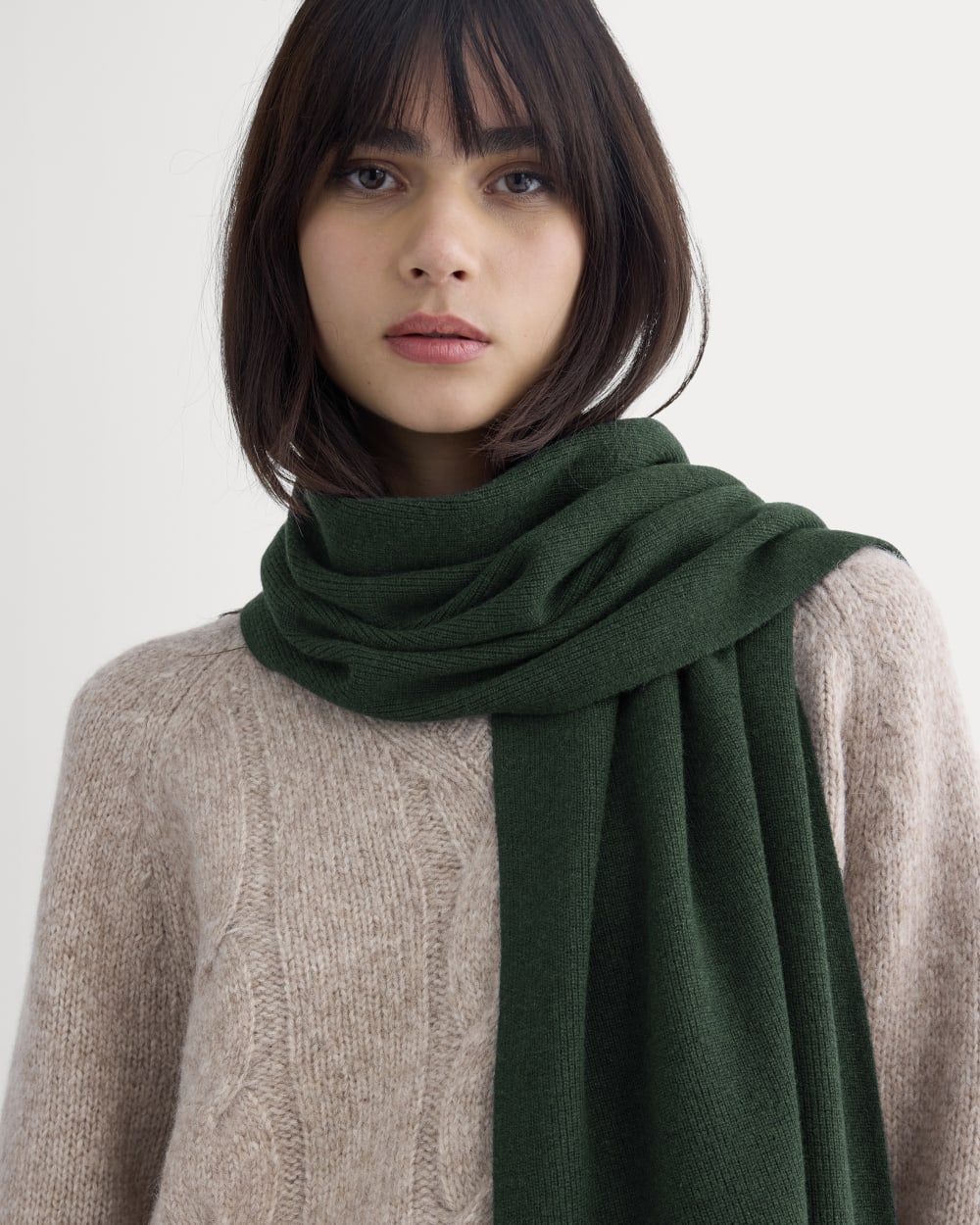 The Cabin Scarf | Heathered Dark Sea - Image 3