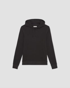 Alternative view of The Waffle-Knit Hoodie | Black