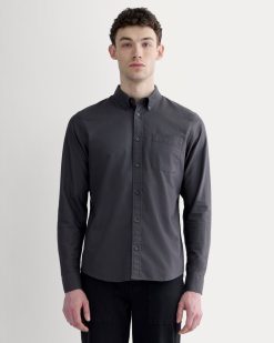 The Slim Oxford Shirt | Slate Grey | Tall