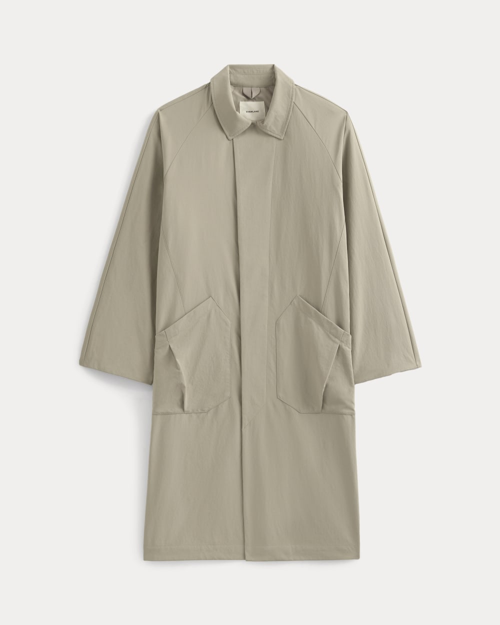 Re:Cycled Nylon Mac Coat | Trench Coat Khaki - Image 2