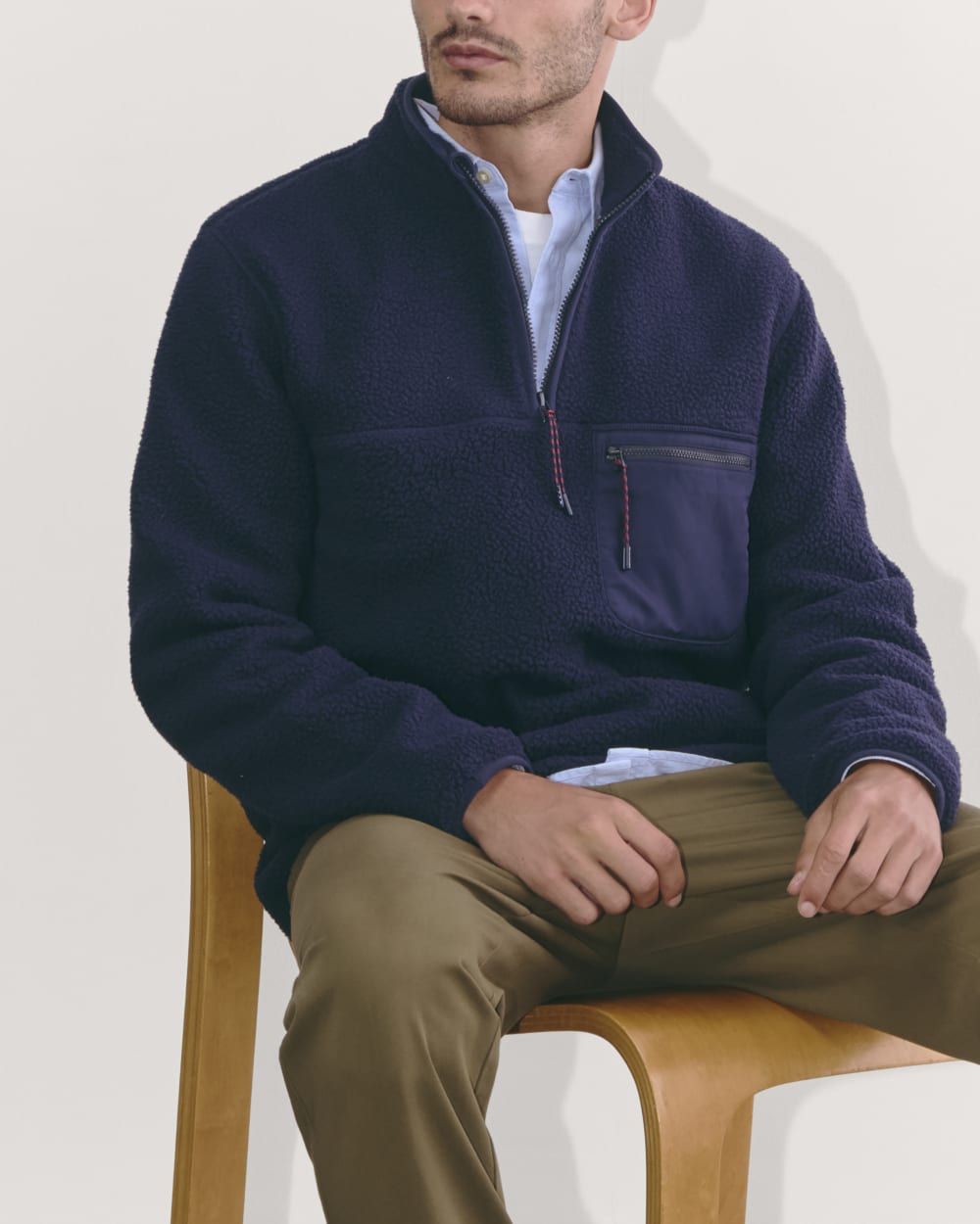 The Teddy Quarter-Zip Fleece | Navy - Image 4