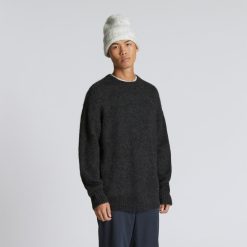 Alternative view of The Alpaca Beanie | Light Grey Heather