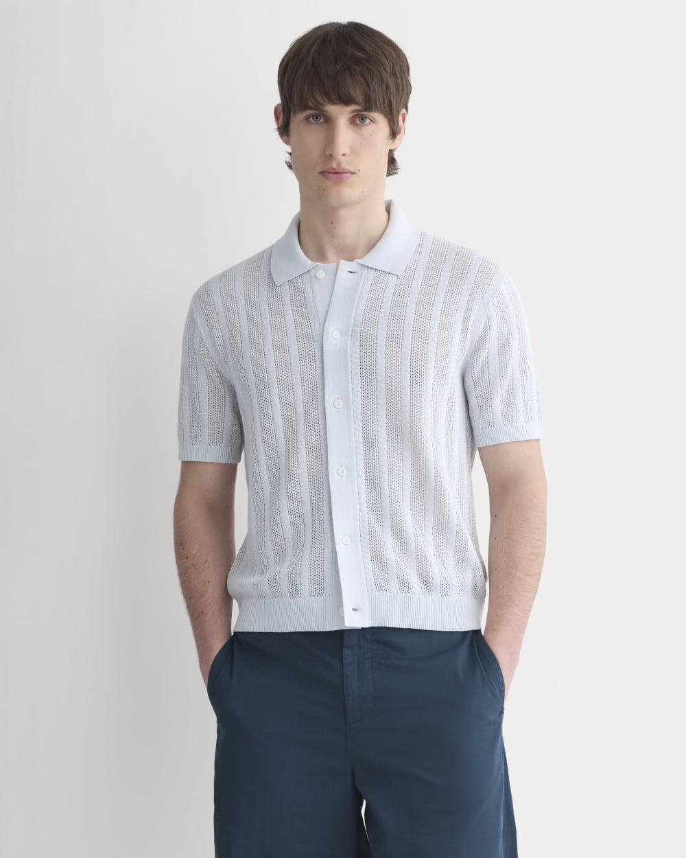 Textured Knit Resort Shirt | Skywriting